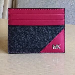 Michael Kors Cooper Raspberry Card Holder Case